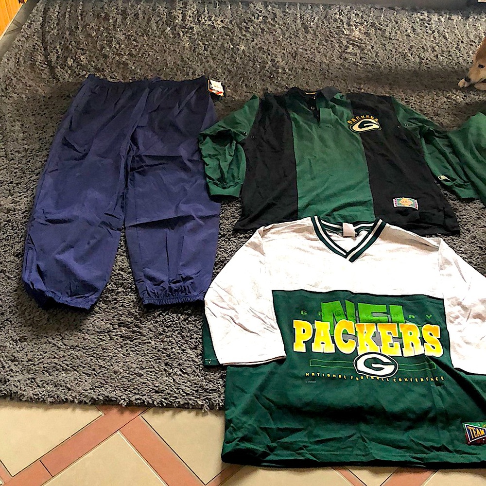 USA sport apparel pants, Green Bay Packers shirts